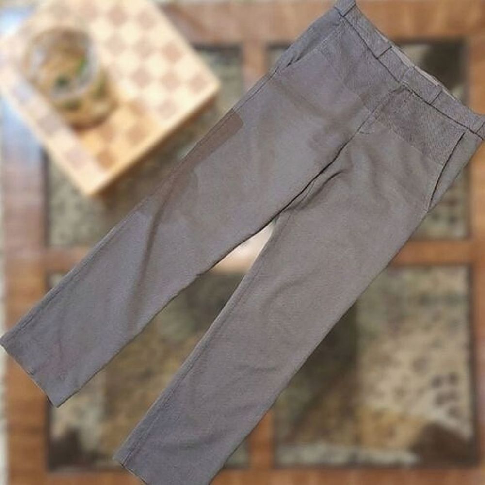 Stephan Schneider taupe bird's eye trousers Size IV/S